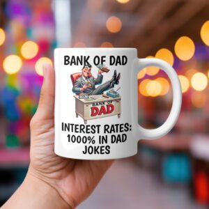 Personalised Bank Of Dad Mug