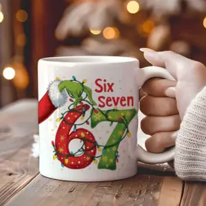 Funny Christmas Mug – Grinch 67 Meme Gift