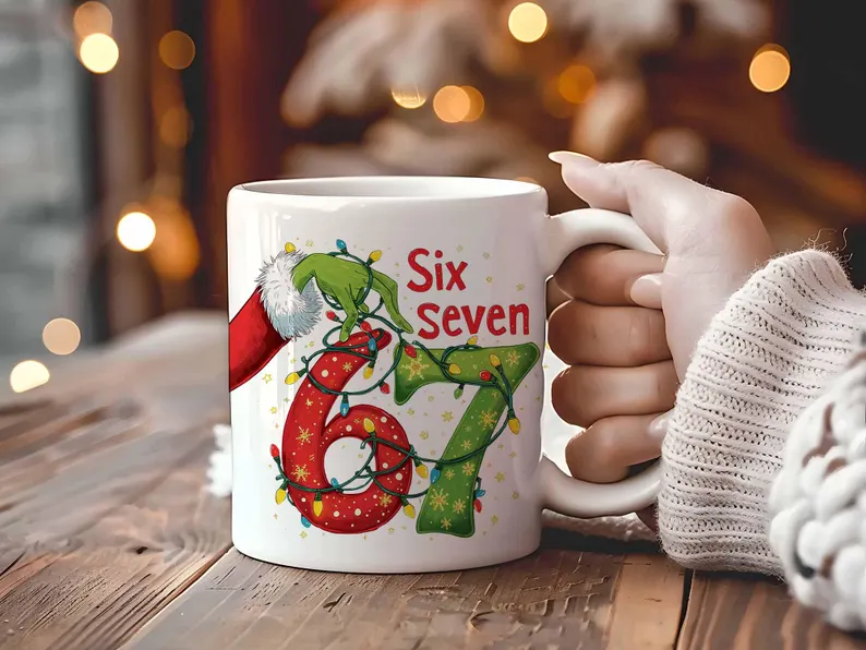 Funny Christmas Mug – Grinch 67 Meme Gift Funny Christmas Mug – Grinch 67 Meme Gift