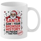 Funny Christmas Mug Rude Joke Santa Mug Gift Idea