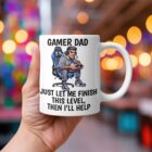 Personalised Gamer Dad Mug