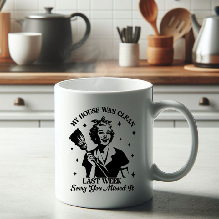 House Clean Mug on Counter