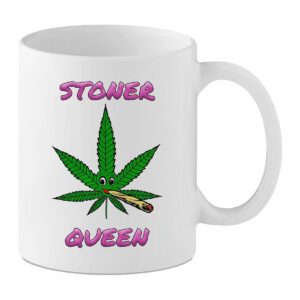 Stoner Queen Mug – Funny Weed Design Coffee Cup