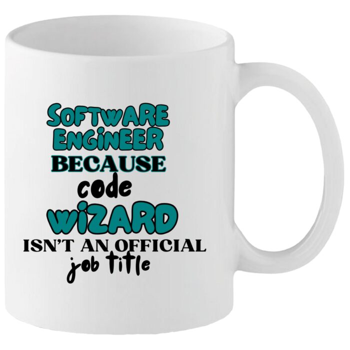 Funny Software Engineer Mug Funny Software Engineer Mug – “Code Wizard Isn’t an Official Job Title” | Programmer & Developer Gift